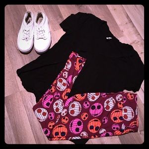 TC Lularoe Jack Skellington Leggings